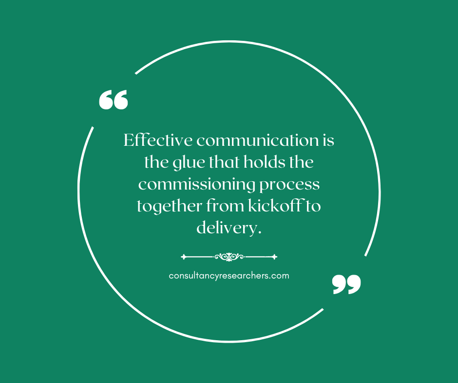 Effective communication is the glue that holds the commissioning process together from kickoff to delivery. 